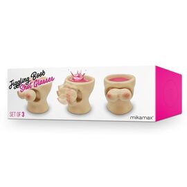 Jiggle Me Drunk : 3-Glass Boob Shot Set / Gadgets