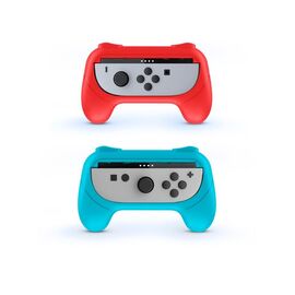 Joy-Con Grip Duo Pack til Nintendo Switch II – 2 Grips i Rød og Blå til Joy-Con / Nintendo Switch 2 | Techbox