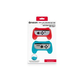 Joy-Con Grip Duo Pack til Nintendo Switch II – 2 Grips i Rød og Blå til Joy-Con / Nintendo Switch 2 | Techbox