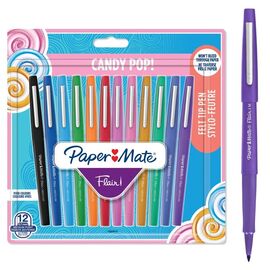 Paper Mate - Flair Felt Tip Pens - Assorted Candy POP Colours - 12 Count / Toys - Αταξινόμητα -  - Techbox