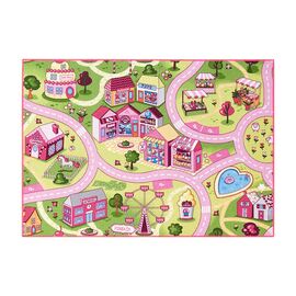 Rebel - Playmat - Pink fairground - 95 x 133 cm / Baby and Children - Αταξινόμητα -  - Techbox