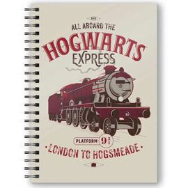 Harry Potter All Aboard The Hogwarts Express A5 3D Notebook |  Techbox