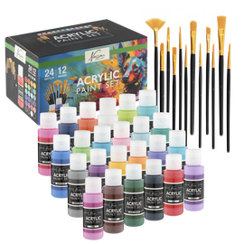 Nassau - Paint acrylic & 12 brushes (AR0765/GE) / Toys