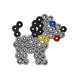 Hama - Maxi beads - 3000pcs + 4 plates in bucket (388806) / Toys