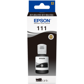 Epson - T111 EcoTank Pigmented Black Ink Bottle / Computers
