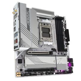 GIGABYTE B650M AORUS ELITE AX ICE Motherboard - AMD Ryzen 9000 Series CPUs, 12+2+2 Phases VRM, up to 8000MHz DDR5 (OC), 1xPCIe 5.0 + 1xPCIe 4.0 M.2, 2.5GbE LAN, WIFI 6E, USB 3.2 Gen 2x2 | Techbox