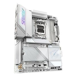 GIGABYTE X870E AORUS PRO ICE Motherboard - Supports AMD Ryzen 9000 CPUs, 16+2+2 Phases Digital VRM, up to 8000MHz DDR5 (OC), 3xPCIe 5.0 + 1xPCIe 4.0, Wi-Fi 7, 2.5GbE LAN, USB 4 | Techbox