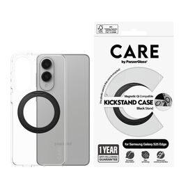 CARE by PanzerGlass - Feature Case Transparent m. Sort Kickstand & Qi Compatible Samsung S25 Edge / Electronics - Uncategorized Cases (2) - Cases - Techbox