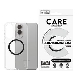 CARE by PanzerGlass - Flagship Case Transparent Urban Combat w. Black Qi Compatible Samsung S25 Edge / Electronics - Uncategorized Cases (2) - Cases - Techbox