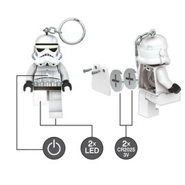 LEGO - Keychain w/LED Star Wars - Stormtrooper (4005036-LGL-KE12H) / Toys - Keychains - Gifts - Techbox