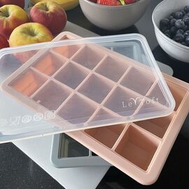 Le Toft - Baby Food Freezer Cubes - Smokey Rose - 15 compartments, each up to 20 ml / Baby and Children