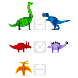 MAGNA-TILES - DDinos 5 Piece Set (90229) / Toys
