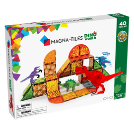 Magna-Tiles - Dino World 40 pcs set (90232) / Toys