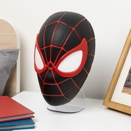 Miles Morales Mask Light / Fan Shop and Merchandise - Led Lights & Alarm Clocks - Gifts - Techbox