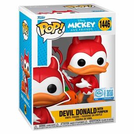 POP figure Disney Mickey and Friends Devil Donald with Pumpkin Exclusive - Funko POP - Collectibles - Techbox