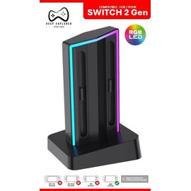 Deep Explorer - 4 In 1 Charging Station / Nintendo Switch 2 - Nintendo Switch 2 Accessories - Accessories for Consoles - Techbox