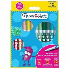 Paper Mate - Children's Colouring Felt Tip Pens 12-Blister (2166507) / Toys