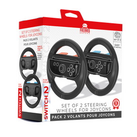 Trade Invaders - Wheels for Switch 2 Joy-con x2 - Black / Nintendo Switch 2 | Techbox