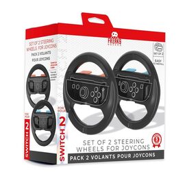 Trade Invaders - Wheels for Switch 2 Joy-con x2 - Black / Nintendo Switch 2 | Techbox