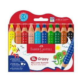 Faber-Castell - Colour Pencil Grippy Set of 10 pcs (110624) / Toys |  Techbox