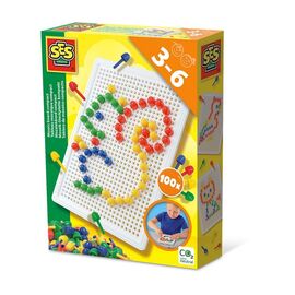 SES Creative - Mosaic Peg Board 100 pcs - (S14046) / Toys