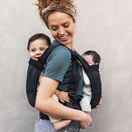 Mini Monkey Baby Tandem Carrier - Black / Baby and Children