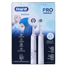 Oral-B Pro 3 3000 White + Oral-B Junior Frozen 6+ Set of rotating toothbrushes | Techbox