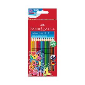 Faber-Castell - Colour Pencil Colour Grip Promotion 10 + 2 (201585) / Toys |  Techbox