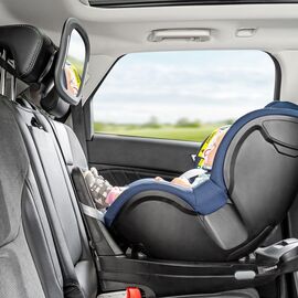 Reer - BabyView Car Mirror with Light - Grey - 29 x 8 x 24 cm / Baby and Children