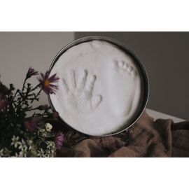 Vanilla Copenhagen - Hand & Foot Print - Silver and white - One size (5001620501) / Baby and Children