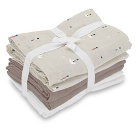 Vanilla Copenhagen - Muslins 6 Pack - Cozy Grey - 70 x 70 cm (MUSL8524) / Baby and Children