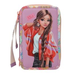 Topmodel - TOPModel Triple Pencil Case with Pendant GIRL POWER - Purple / Toys |  Techbox