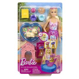 Barbie - Puppy Pool Party Aloha Blonde (JBF35) / Toys - Dolls - Collectibles - Techbox