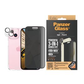 PanzerGlass - Apple Iphone 15 Ultra-Wide Fit 3-in-1 bundle set / Electronics