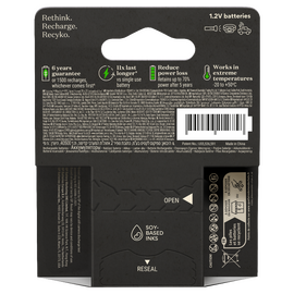 GP - ReCyko Professional NiMH AAA Rechargeable Batteries, 85AAAHCB-2WB4, 4-Pack / Electronics