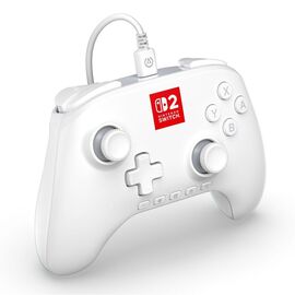 PowerA Advantage Wired Controller for Nintendo Switch 2 with Lumectra - White / Nintendo Switch 2 | Techbox