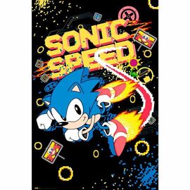 Sonic the Hedgehog Speed Sega poster