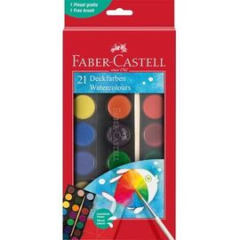 Faber-Castell - Watercolour paint box - 21 colours (125027) / Toys |  Techbox