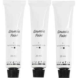 Gouache Paint - white - 3x20 ml (35640) / Toys