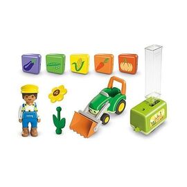 Playmobil - Junior: Tractor with Load and Drop Planter (71773) / Toys |  Techbox