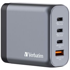 Verbatim - GNC-140 GaN Charger 4 Port 140W USB-A/USB-C / Electronics