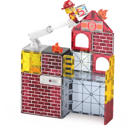 Magna Tiles - Fire Station™ 50 Piece Set (90359) / Toys