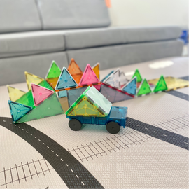 Magna-Tiles - Grand Prix Frost 50 Piece Set (90257) / Toys