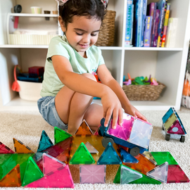 Magna-Tiles - Grand Prix Frost 50 Piece Set (90257) / Toys