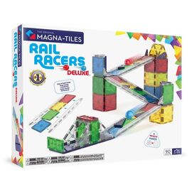 Magna Tiles - Rail Racers Deluxe™ 90 Piece Set (90361) / Toys