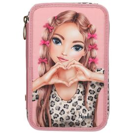 TOPModel - Triple Pencil Case With Bow LEOHEART - Pink / Toys |  Techbox