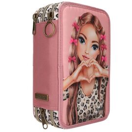 TOPModel - Triple Pencil Case With Bow LEOHEART - Pink / Toys |  Techbox