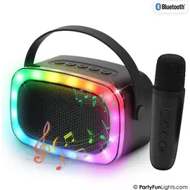 Party Fun Lights - Mini Karaoke Speaker with Wireless Microphone - (605607) / Toys