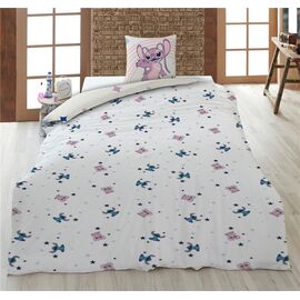 Disney Stitch & Angel policotton duvet cover bed 90cm - Merchandise Linens - Various - Techbox