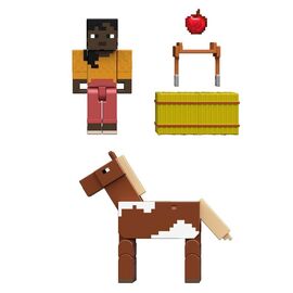 MINECRAFT CORE FIGURE 2-PACK - Stable Master Makena & Horse / Toys